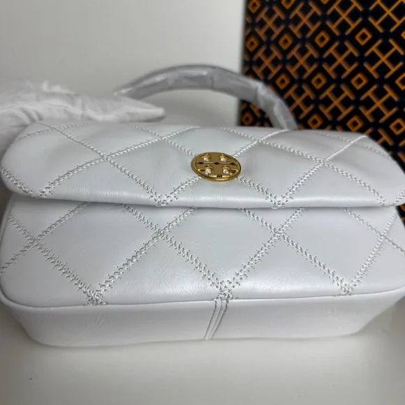 NWT Tory Burch Willa Shine Mini Top Handle Bag - Picture 8 of 13